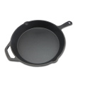 Cast Iron Round Skillet with Helper Handle